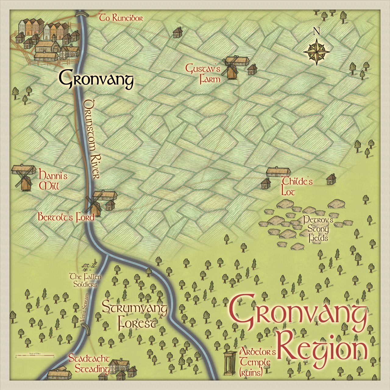 Nibirum Map: gronvang region by Quenten Walker